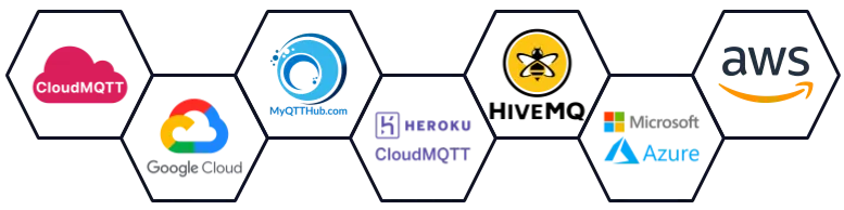MQTT brokers' logos